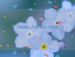 抖音刷(qq代刷平台),抖音刷